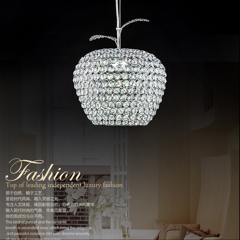  η ƿ  ũŻ Ʈ  ħ    ũŻ  Ʈ  ֵ/Modern stainless steel led lamps crystal Pendant Lights bedroom lamps led luster light